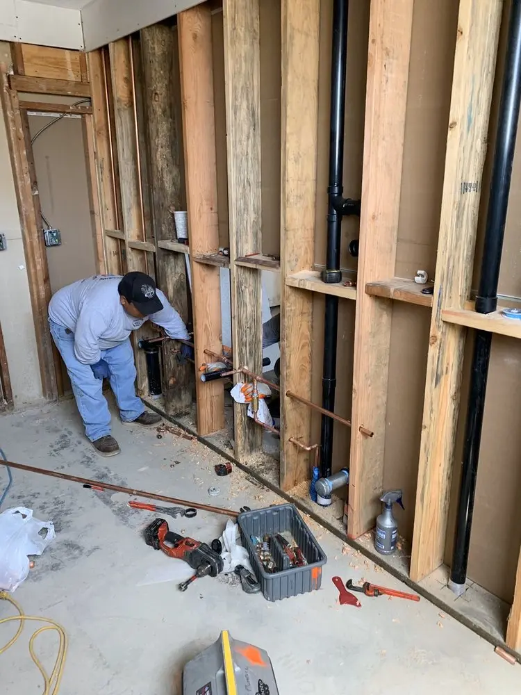 Commercial rough-in plumbing for Commercial Plumbing in Keller Pines